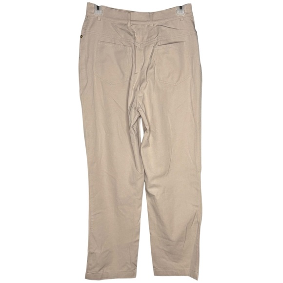 St. John Beige Pants women’s size 2 straight leg - Picture 2 of 4